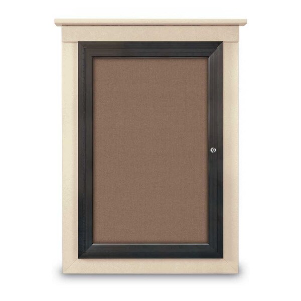 Single Door Enclosed Letterboard, 60"x42
